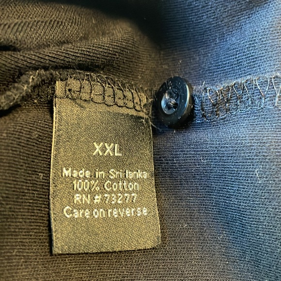 Apt. 9 beautiful deep black polo in 100% cotton. Men's XXL. Like new condition. - Picture 7 of 8